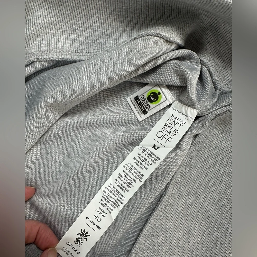 Cariloha Sweatshirt Pullover Medium Gray